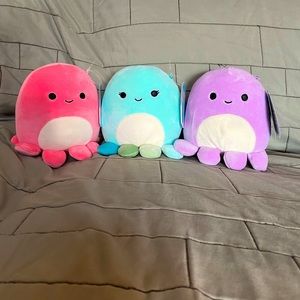Abby, Olga & Violet 5” Octopus Squishmallows Bundle
